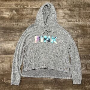 PINK By Victorias Secret Grey Hoodie Size Small